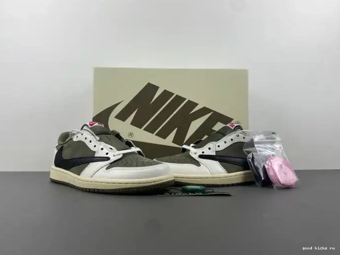 Cheap LOW SCOTT DM7866-200 X MEDIUM JORDAN TRAVIS OG AIR OLIVE 1 0607